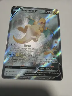 Dragonite V (Alternate Full Art) 192/203 SWSH07: Evolving Skies Holo - Image 1