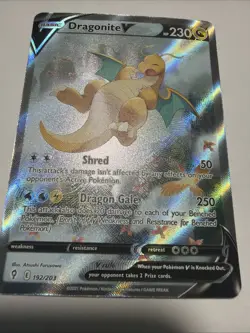 Dragonite V (Alternate Full Art) 192/203 SWSH07: Evolving Skies Holo - Image 2
