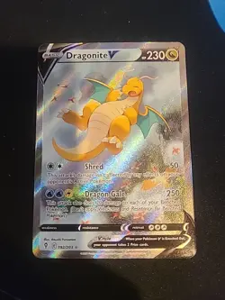 Dragonite V (Alternate Full Art) 192/203 SWSH07: Evolving Skies Holo HP - Image 3