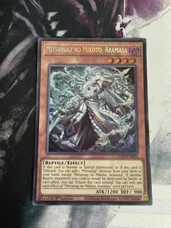 Yugioh Mitsurugi No Mikoto, Aramasa L26D-ENM06 - SECRET RARE NM - Image 1