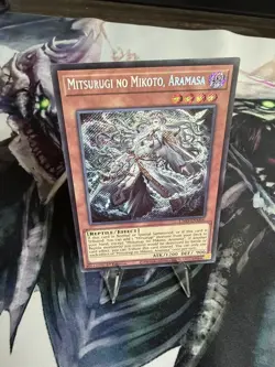 Yugioh Mitsurugi No Mikoto, Aramasa L26D-ENM06 - SECRET RARE NM - Image 3