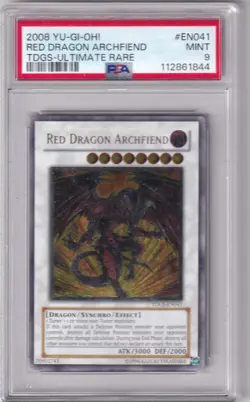 2008 YU-GI-OH Red Dragon Archfiend TDGS-Ultimate Rare #EN041 PSA MINT 9 - Image 1