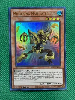 YuGiOh! - Mimicking Man-Eater Bug MP22-EN204 Ultra Rare 1st Edition Near Mint - Image 1