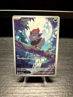 Pokemon TCG Zorua Illustration Rare White Flare Card 142/086 - Image 1