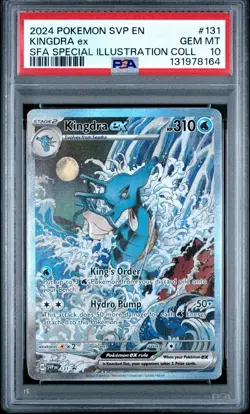 2024 Pokemon Kingdra ex #131 SV Promo Shrouded Fable SIR PSA 10 - Image 1