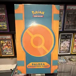 Pokemon TCG Paldea Adventure Chest Kit English 7 Promo Cards Age 6+ - Image 1
