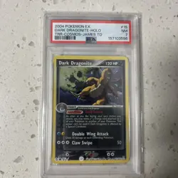 Pokemon Dark Dragonite Holo Rare TCG Card 15/109 PSA 7 NM - Image 1