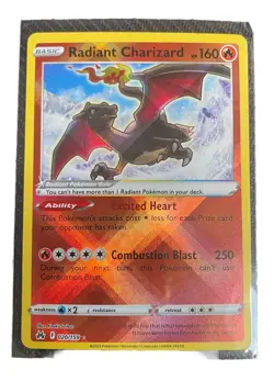 Pokemon TCG Radiant Charizard 020/159 Crown Zenith Radiant Rare Holo - Image 1