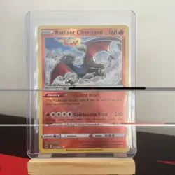 Pokemon TCG Radiant Charizard 020/159 Crown Zenith Radiant Rare Holo - Image 1