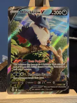 Pokemon TCG Honchkrow v Brilliant Stars Ultra Rare Card 162/172 Full Art NM - Image 1