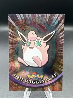Topps Wigglytuff #40 Black Label TV Animation Edition 1999 Pokemon Holographic - Image 1