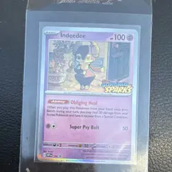 Indeedee SVP 154 Promo Holo Pokemon TCG Card Scarlet & Violet Promo English 2024 - Image 1