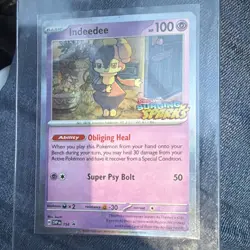 Indeedee SVP 154 Promo Holo Pokemon TCG Card Scarlet & Violet Promo English 2024 - Image 3