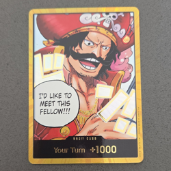 Bandai One Piece Card Game Gol D. Roger Don!! Card Full Art Holo EN - Image 1