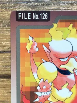 Pokemon Carddass Card Magmar File No.126 Bandai Pocket Monsters 1997 Japan - Image 3