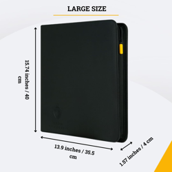 - Toploader 9 Pocket Premium Binder with Zipper for 360 Cards - Side Loaded Pock - Image 5