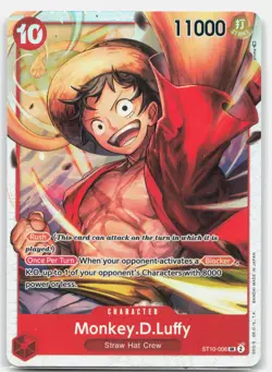 Monkey.D.Luffy ST10-006 SR Foil One Piece Ultra Deck: The Three Captains LP - Image 1