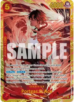 Portgas.D.Ace (118) #OP16-118 Foil The Time of Battle NM One Piece - Image 1