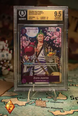 One Piece Zoro Juuro OP05-087 CS CHAMPIONSHIP GOLD STAMP 2025 BGS 9.5 GEM MINT - Image 1
