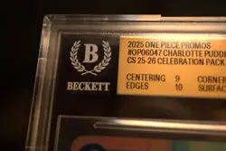One Piece CHARLOTTE PUDDING OP06-047 CS CHAMPIONSHIP CELEBRATION BGS 9.5 GEM - Image 2