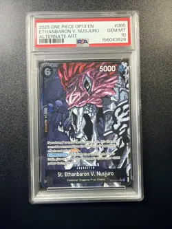 2025 One Piece Carrying On His Will St. Ethanbaron V. Nusjuro OP13-080 PSA 10 A3 - Image 1