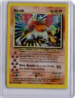 The Pokemon Company Ho-Oh 07/64 Neo Revelation Holo Rare Unlimited English - Image 1