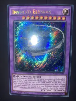 Yu-Gi-Oh Invoked Elysium Secret Rare Card FUEN-EN033 1st Edition - Image 1