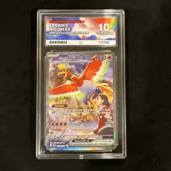 Ethans Ho-Oh EX 230/182 Destined Rivals Ace 10 Pokemon - Perfect subgrades - Image 1