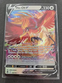 Pokemon TCG Ho-Oh v Silver Tempest Card 140/195 - Image 1