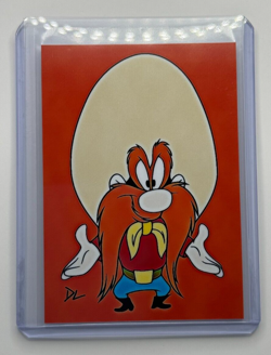 Yosemite Sam Limited Edition Artist Signed Looney Tunes Trading Card 10/10 - Image 1