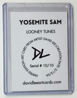 Yosemite Sam Limited Edition Artist Signed Looney Tunes Trading Card 10/10 - Image 2