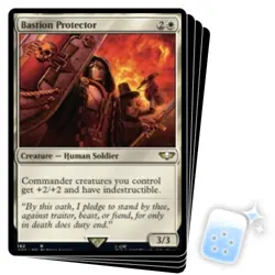 BASTION PROTECTOR X4 Warhammer 40,000 Magic MTG MINT CARD - Image 1