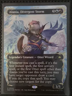 Alania, Divergent Storm (Borderless) (Raised Foil) Bloomburrow Foil - Image 2