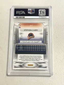 Stephen Curry 2009 Panini Prestige #157 Rookie Card RC Warriors PSA 9 Mint - Image 2