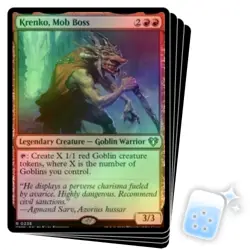 FOIL KRENKO, MOB BOSS X4 Commander Masters Magic MTG MINT CARD - Image 1
