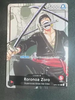 Zoro OP01-001 L One Piece Card 25th Anniversary Set 'Manga Promo' AA English NM - Image 1
