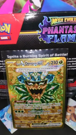 Pokemon TCG Teal Mask Ogerpon ex 221/167 Twilight Masquerade Hyper Rare NM - Image 1