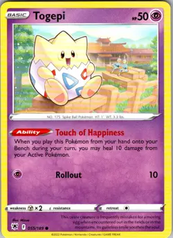 Togepi Pokemon Astral Radiance 055/189 LP - Image 1