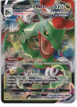 Rayquaza VMAX 101/159 Holo VMAX Rare Crown Zenith Pokemon Holo Near Mint - Image 1