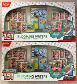 Pokemon Scarlet & Violet 151 Blooming Waters Premium Collection Box 2x Sealed - Image 1