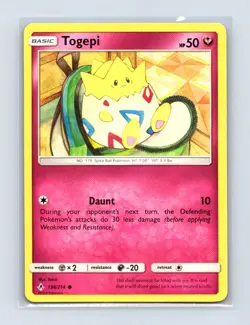 Togepi 136/214 Common Unbroken Bonds Pokemon Lightly Played - Image 1