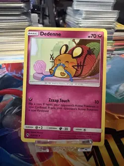 Dedenne 142/214 Lost Thunder Pokemon Lightly Played - Image 1