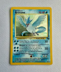 Pokemon TCG Articuno 2/62 Fossil Holo Rare Unlimited Vintage, Excellent Cond - Image 1