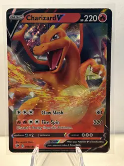 TCG POKEMON CHARIZARD V HOLO 019/189 DARKNESS ABLAZE - Image 1