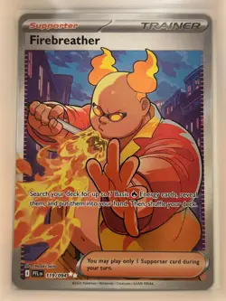 Firebreather 119/094 Ultra Rare Phantasmal Flames Pokemon NM - Image 1