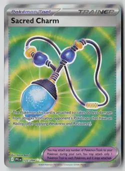 Sacred Charm 122/094 Ultra Rare Phantasmal Flames Pokemon NM - Image 1