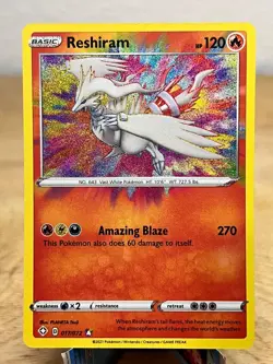 Shining Fates Reshiram 017/072 Amazing Rare Pokemon NM/M - Image 1