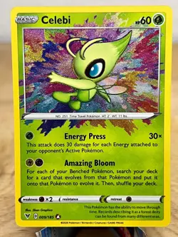 Vivid Voltage Celebi 009/185 Amazing Rare Pokemon NM/M - Image 1