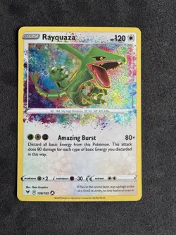 Rayquaza Amazing Rare Holo 138/185 TCG Pokemon Vivid Voltage Gem Mint - Image 1