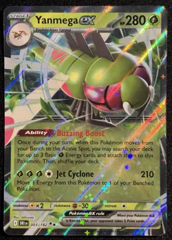 Yanmega EX 003/182 - Double Rare Destined Rivals Pokemon TCG 2025 - NM/M Card - Image 1